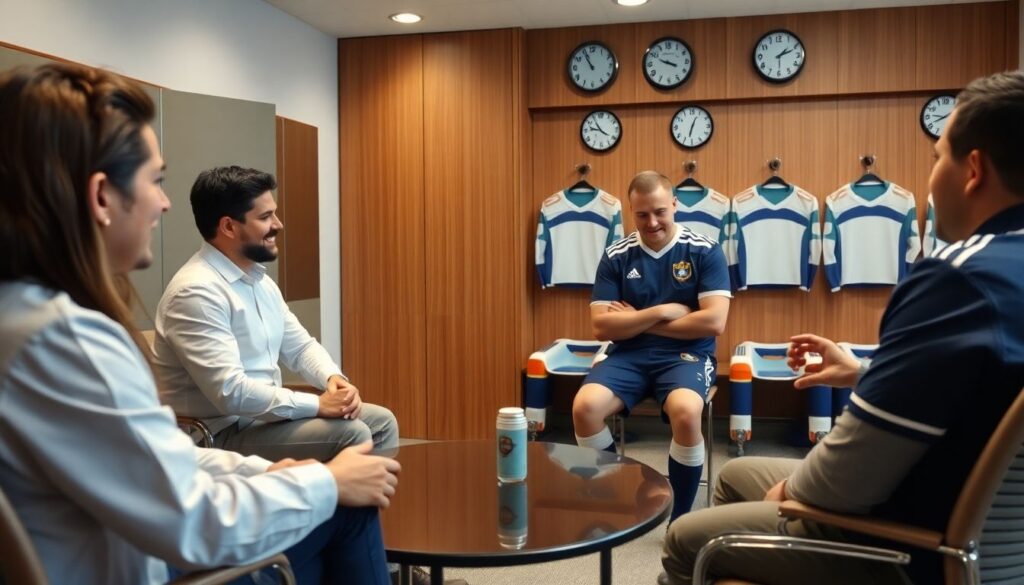 Интервью с медицинским персоналом команды - иллюстрация