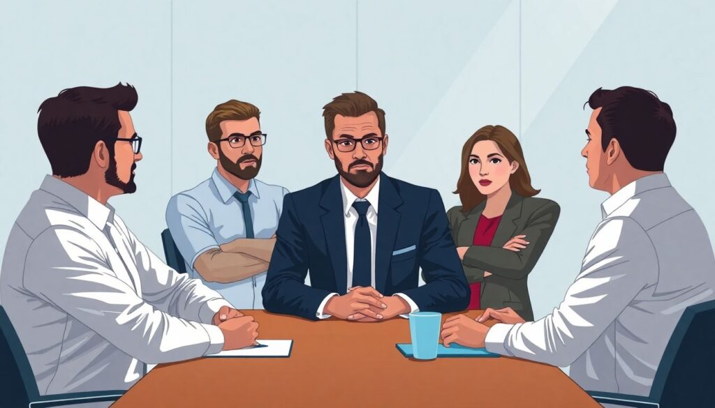 Интервью с менеджментом по работе с скаутами - иллюстрация